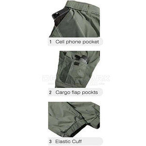 Pantalon cargo décontracté en toile légère coupe streetwear, coupe-vent, pour homme, toutes saisons, vente en ligne en gros - Product Image 5