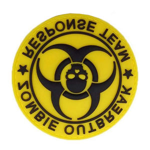 Parches de PVC con diseño y formas personalizados para ropa, logotipos y insignias de goma de alta calidad, parches de PVC suave de tela de sarga. - Product Image 6