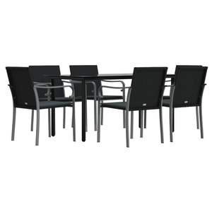 Conjunto de Comedor para Jardín en Gris Oscuro - Product Image 3