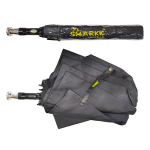 Parapluie de voyage compact et léger Sharkk Buddy 98 2 plis noir avec poignée en acier allié - Product Image 5