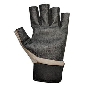 Gants de navigation unisexes à demi-doigts en cuir PU avec fermeture auto-agrippante, protection UV, confortables, antidérapants, pour sports nautiques et plongée - Product Image 4