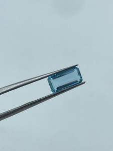 Piedra Preciosa Natural de Aguamarina Rectangular, Color Azul Cielo Transparente, 5x10mm, Gema Central para Anillo, de Proveedor de India a Precio de Mayoreo - Product Image 3