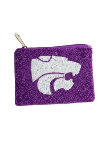 Único y elegante hecho a mano azul y blanco bordado con cuentas día del juego Mini bolso con cremallera joyería de moda de lujo superior de lujo de la India - Product Image 4