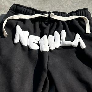 Pantalons de survêtement à jambe droite en éponge française pour hommes pantalons de survêtement pour hommes pantalons de survêtement délavés avec logo personnalisé - Product Image 5
