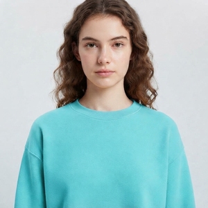 Sudadera Corta Moderna para Mujer, Cuello Redondo, Manga Larga, Informal, Cómoda, Fabricante de Ropa Personalizada - Product Image 6