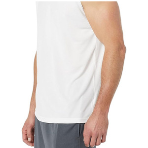 Mens <b>Sports</b> <b>Tank</b> <b>Tops</b> Wholesale Custom Sleeveless Breathable Gym Fitness Running Workout Wear Polyester/Cotton Crew Neck Solid - Product Image 6