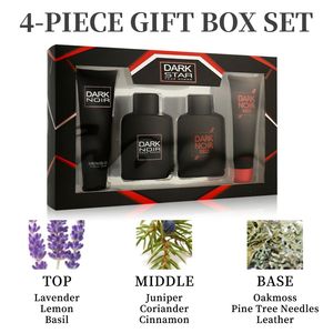 Coffret cadeau de 4 vaporisateurs d'eau de toilette pour homme ShowGel, longue durée, 3,4 fl oz, 4,1 fl oz, gel, 2 parfums, vacances, usage quotidien, modèle - Product Image 2