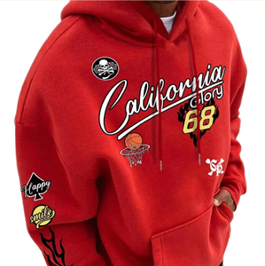 Sudaderas Sostenibles para Hombre, Algodón Orgánico, Poliéster Reciclado, Ecológicas, Lisas, de Color Sólido, Ropa con Capucha de Moda Sostenible - Product Image 1