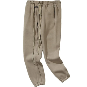 Manufacture Custom Logo Puff Canvas Polyester/Cotton Casual Wide Running Breathable Quick Dry Summer Men's Cargo Jogger Pants - Product Image 3