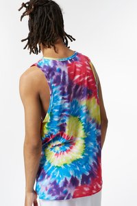 Camiseta sin mangas para hombre con cuello redondo, estilo casual, transpirable, de algodón, con estampado y logo frontal. - Product Image 2