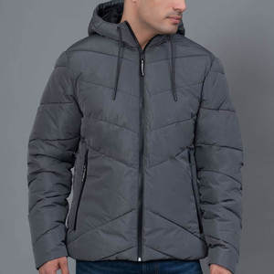 Blousons matelassés à capuche personnalisés brodés en gros, faible MOQ, imperméables, écologiques, fournisseur pour marques de streetwear, hiver - Product Image 1