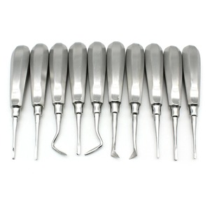 ALIVANTA INDUSTRY Juego de Elevadores Dentales de 10 Piezas, Instrumentos Quirúrgicos de Acero Inoxidable Curvos para Extracción de Raíces, Herramientas Manuales con Agarre Ergonómico - Product Image 2