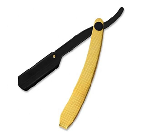 Professional <b>Single</b> <b>Blade</b> Safety <b>Razor</b> Yellow Antiskid Handle Fixed Tension System Stainless Steel <b>Blade</b> Reusable Barber salon - Product Image 4