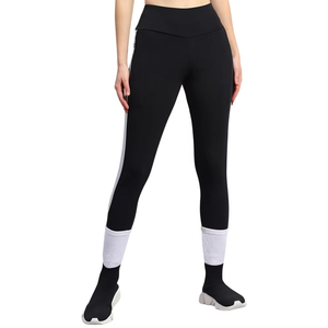 Conjunto de chándal de yoga de verano para mujer: top deportivo transpirable de manga corta y leggings de cintura alta, ropa de gimnasio en blanco y negro, tallas S-XXL - Product Image 3
