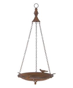 Nouveauté : Bain d'oiseaux décoratif de luxe en métal, mangeoire suspendue résistante aux intempéries et à la rouille pour jardin domestique - Product Image 2