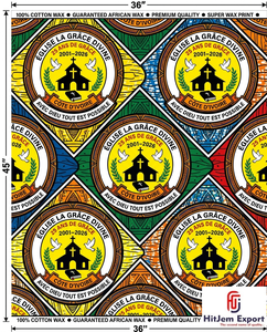 Premium Customized African Wax Print Fabric Supplier Church Anniversary Celebration Event Uniform Manufacturer - Product Image 5