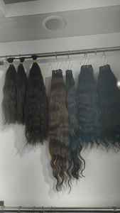 Extensions de cheveux humains luxueuses, longues, aspect naturel, noires, faciles à poser, pour femmes au bureau, au quotidien, pour mariage. - Product Image 4