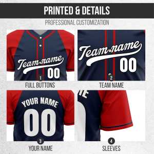 Maillot de baseball personnalisé sublimé pour hommes, respirant, en polyester, à boutons, uniforme d'équipe, chemise de baseball personnalisée, athlétique - Product Image 3