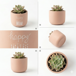 Pot rond en argile décoratif pour la maison, couleur noire, vases en céramique et en terre cuite pour la décoration de la maison et la décoration de table - Product Image 3