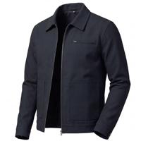 Blouson aviateur en nylon personnalisable pour homme, coupe-vent respirant à col montant, style streetwear oversize pour le printemps