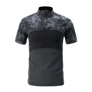 Vente en gros Chemise à manches courtes pour hommes Cargo Tactical Pullover Outdoor Polo T-Shirt - Product Image 3