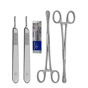 Ensemble de 28 pièces pour césarienne + boîte, kit d'instruments chirurgicaux en acier inoxydable, autoclavable, manuel, certifié CE par Grip Surgical - Product Image 3