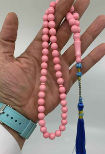 Rosario Musulmán de Alta Calidad, 51 Cuentas de Resina de Color Ámbar de 10 mm, Misbaha, Tasbih, Tesbih, Sibha, Cuentas de Oración - Product Image 4