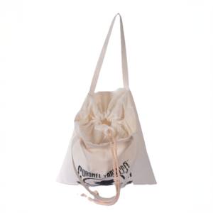 Sac fourre-tout de plage pliable antivol imperméable 100 % coton avec cordon de serrage, motif géométrique, 250 g, pour courses, vente en gros - Product Image 2