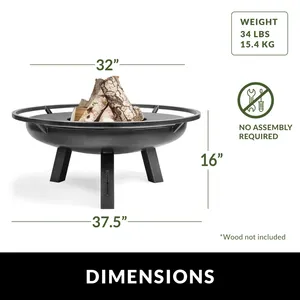 Elegante Brasero Hecho a Mano Diseñado para Paisajismo de Jardines de Lujo, Decoración de Patios y Reuniones Familiares, Fabricado en Acero Corten y Madera - Product Image 2