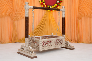 Decoración para Cuna de Bebé con Aspecto de Plata Alemana, Desmontable, Duradera, de Madera de Teca, Color Personalizado, Nueva Llegada, para Bodas y Eventos, DSTExports - Product Image 2