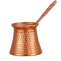 Ensemble à café turc vintage en bronze martelé, comprenant une cafetière Cezve Ibrik, des tasses à expresso et un plateau de service, pour un service de café arabe traditionnel
