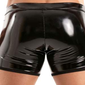 Calzoncillos bóxer de vinilo de fácil acceso para hombre, estilo fetichista, brillantes, ajustados, para discoteca - Product Image 6