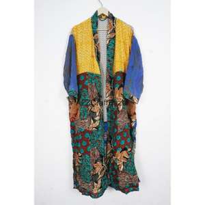 Kimono de Seda Japonesa de Lujo, Cómodo, Transpirable, para Invierno/Verano, Talla Única, con Cinturón, Ropa de Dormir, Traje de Playa para Novias - Product Image 1