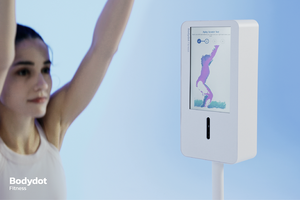 เครื่องวิเคราะห์ร่างกายอัจฉริยะ Bodydot BDF1000 ใช้พลังงาน AI โครงอะลูมิเนียมอัลลอยด์ ไม่สามารถพับได้ ติดตามท่าทางร่างกายแบบเต็มตัว ขนาด 35*35*134 ซม. ยืดหยุ่นได้ - Product Image 4