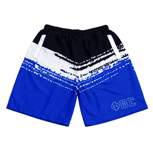 Shorts coupe-vent noirs Phi Beta Sigma pour hommes, légers, à séchage rapide, coupe athlétique, vêtements de fraternité grecque, vêtements de sport - Product Image 4