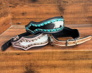 Custom Hand Tooled Leather <b>Dog</b> <b>Collars</b> High Quality Genuine Leather Adjustable Pet <b>Collars</b> Large Medium Small <b>Dogs</b> Neck <b>Collars</b> - Product Image 5