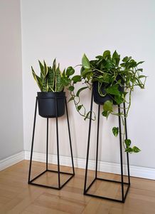 Support à plantes en métal Beauty Panda Teak pour intérieur/extérieur, maison, jardin, balcon, salon, décoration - Product Image 4
