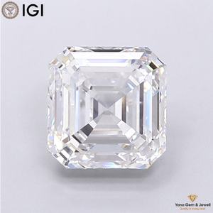 เพชรเพียวสปาร์คเคิล 4.00 กะรัต ทรงแอสเชอร์ พร้อมใบรับรอง IGI เพชร CVD ผลิตในห้องปฏิบัติการ สี D ความสะอาดระดับ VS1 สำหรับดีไซน์แหวนทันสมัย - Product Image 1