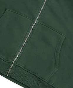 Sweat à capuche zippé pour homme, surdimensionné, de haute qualité, style vintage, effet délavé soleil et usé, délavé à l'acide - Product Image 6