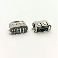 Conector USB Tipo Hembra 2.0 3.0 90 180 de la Marca LITE, Carcasa LCP, PCB SMT DIP de 4 Pines, Cumple con RoHS