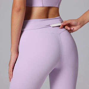 เลกกิ้งกีฬาเอวสูงแบบยืดหยุ่นพิเศษสำหรับผู้หญิง ควบคุมหน้าท้อง เหมาะสำหรับออกกำลังกาย ฟิตเนส โยคะ - Product Image 6