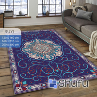 Tapis de salon moderne à poils moyens, brillant, à motif abstrait, en polyester, fabriqué à la machine, qualité supérieure, pour nettoyage par aspiration