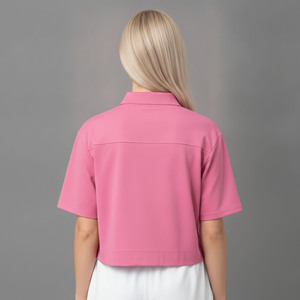 Camisas Polo Cortas Elegantes para Mujer, Manga Corta, Logotipo Personalizado, Transpirables, para Golf, Verano, Uso Casual - Product Image 6