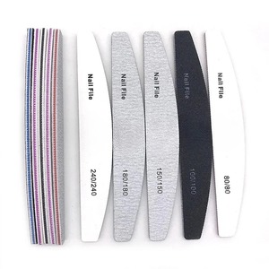 1pc LANGMA Disposable Durable Crystal Glass Double-Sided Nail <b>Files</b> <b>Case</b> Straight Pattern 100 Grit Professional Manicure Tool - Product Image 6