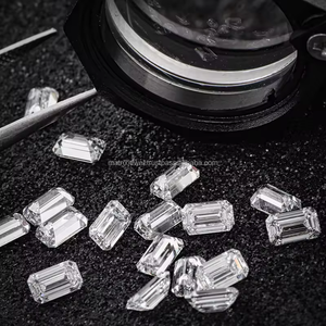 Prix de gros direct usine Diamant synthétique HPHT CVD de couleur blanche, taille émeraude, certifié IGI, clarté VVS, cultivé en laboratoire - Product Image 2