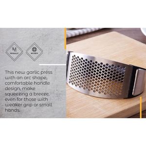 Stainless Steel <b>Fruit</b> & <b>Vegetable</b> <b>Tool</b> Garlic Press - Product Image 5