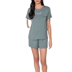 Conjunto de Shorts de Verano para Mujer, Diseño Elegante, Tejido de Punto Transpirable, Ligero, Talla XL, Diseño Sólido con Cordón Ajustable, para Gimnasio - Product Image 1