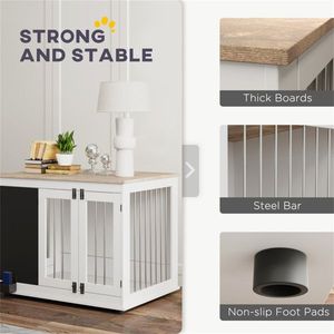 Lussuosa Cuccia per Cani da Esterno, Regolabile, in Metallo, per Razze Grandi e Piccole, Stile Villa, Adatta anche per Gatti - Product Image 5