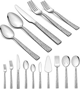 Juego de cubiertos de acero inoxidable con acabado espejo para mesa de comedor, cocina, restaurante, hotel, servicio de catering - Product Image 6