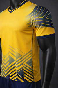 เสื้อฟุตบอลคุณภาพพรีเมียมสั่งทำพิเศษพร้อมชื่อทีม คอวี ระบายอากาศได้ดี แห้งเร็ว เป็นมิตรกับสิ่งแวดล้อม ผลิตจากโพลีเอสเตอร์ สำหรับผู้ใหญ่ทุกเพศ - Product Image 6
